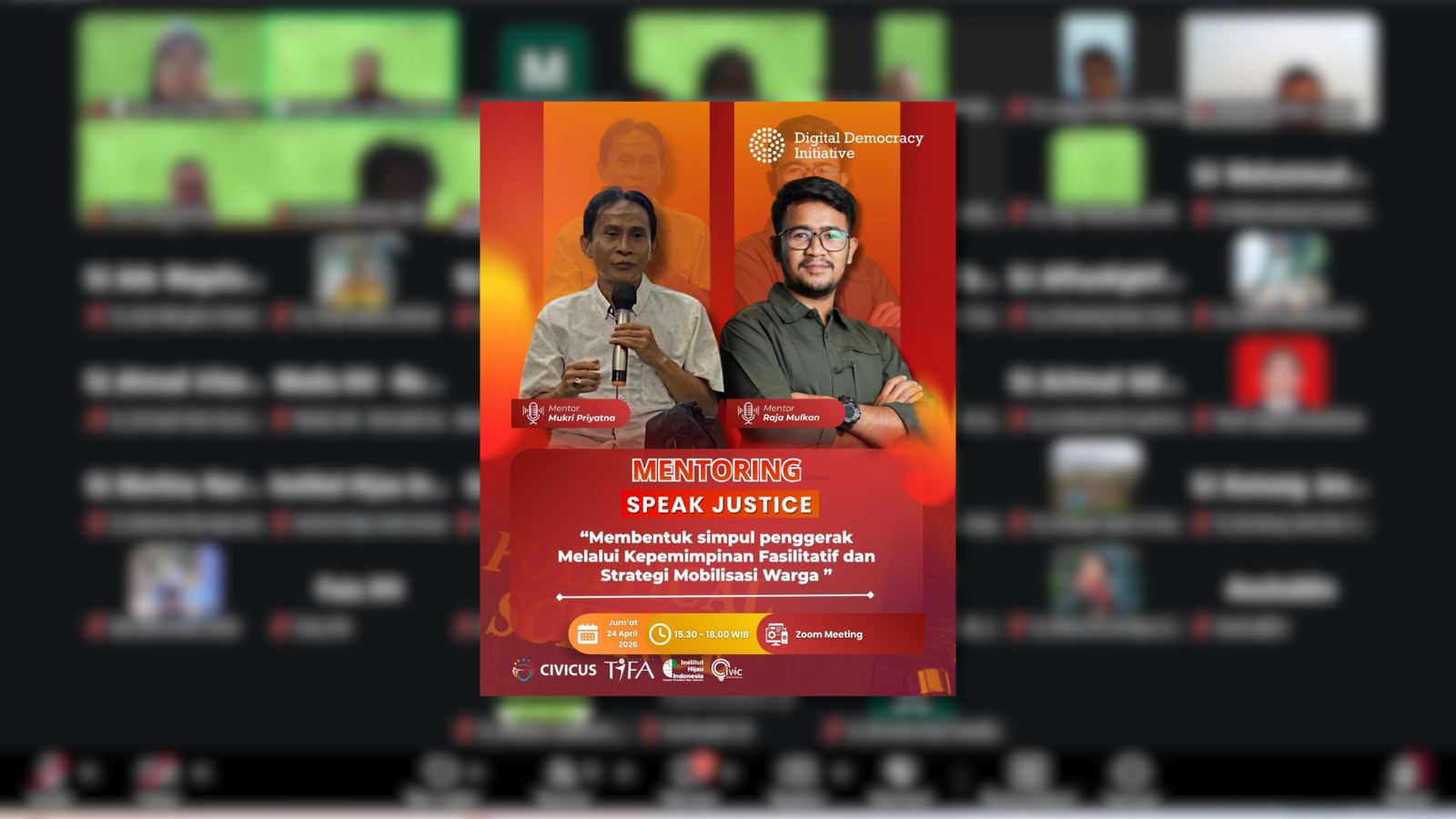 19 Fasilitator Muda SPEAK Justice Perkuat Strategi Pengorganisasian Warga melalui Kepemimpinan Fasilitatif dan Mobilisasi Sosial